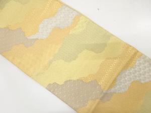 佐賀錦　道長取りに古典柄織り出し　袋帯